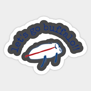 Let’s go Buffalo Sticker